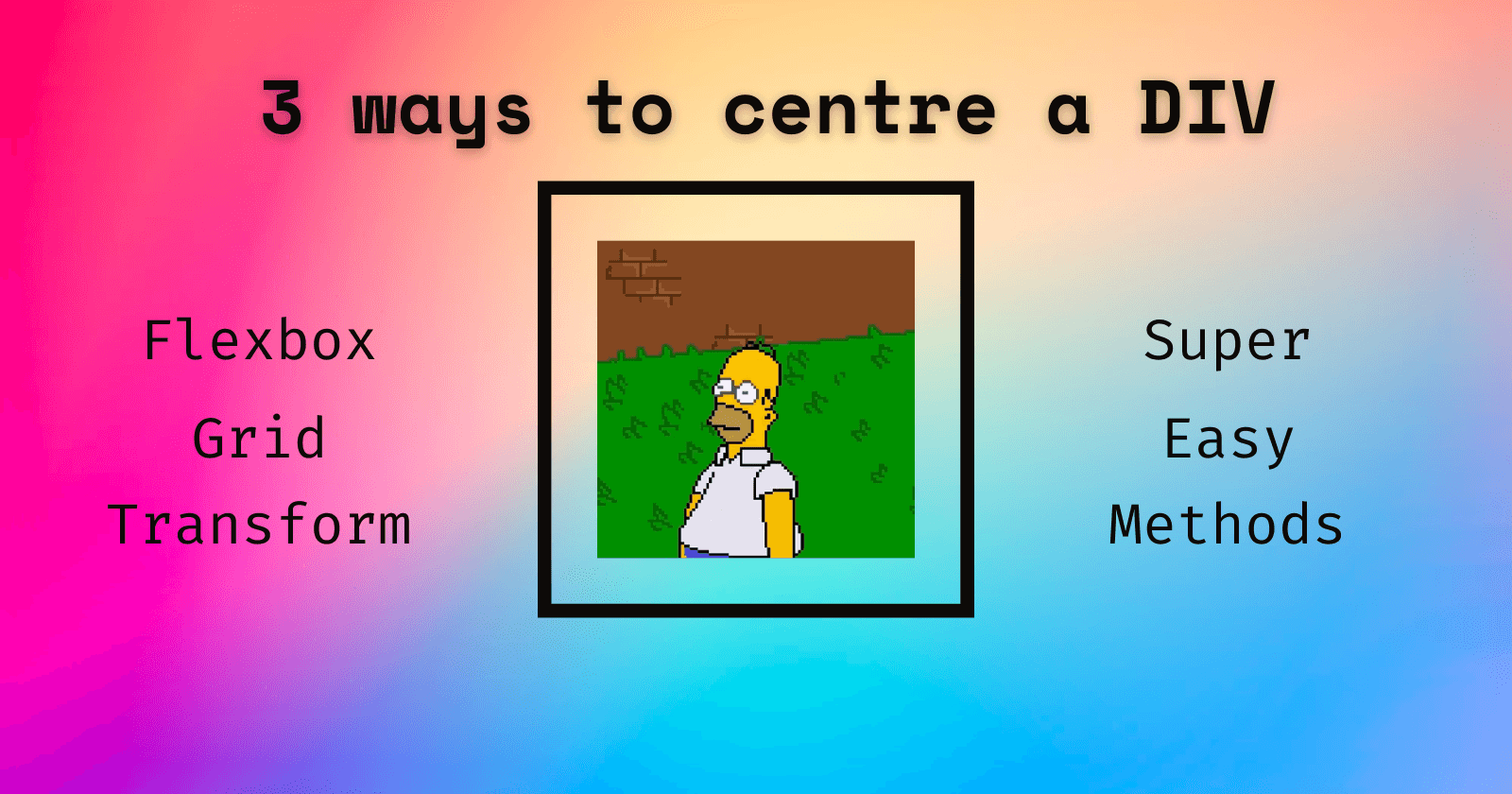 3 ways to centre a DIV with CSS 😎