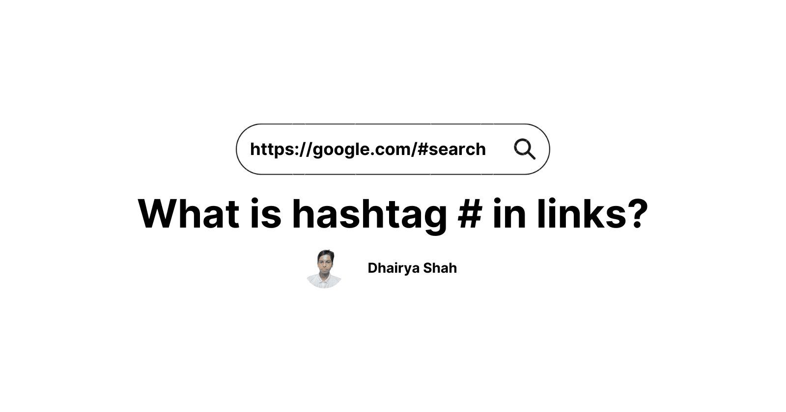What is hashtag # in links?