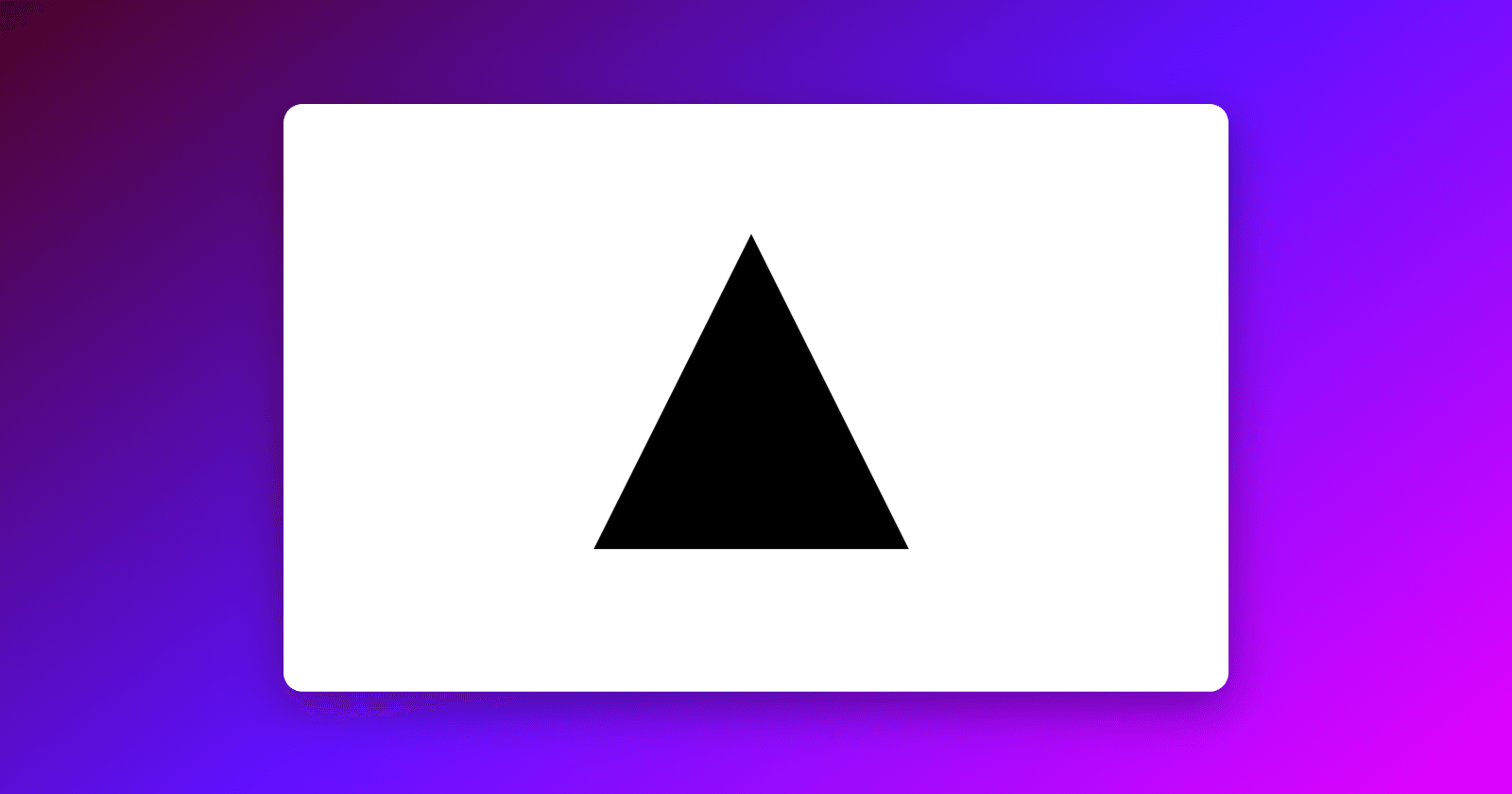 How to create CSS Triangle